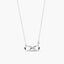 Collar infinito de plata 1ª ley circonitas 24 mm