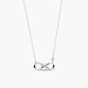 Collar infinito de plata 1ª ley circonitas 24 mm