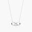 Collar infinito de plata 1ª ley circonitas 21 mm