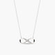 Collar infinito de plata 1ª ley circonitas 21 mm