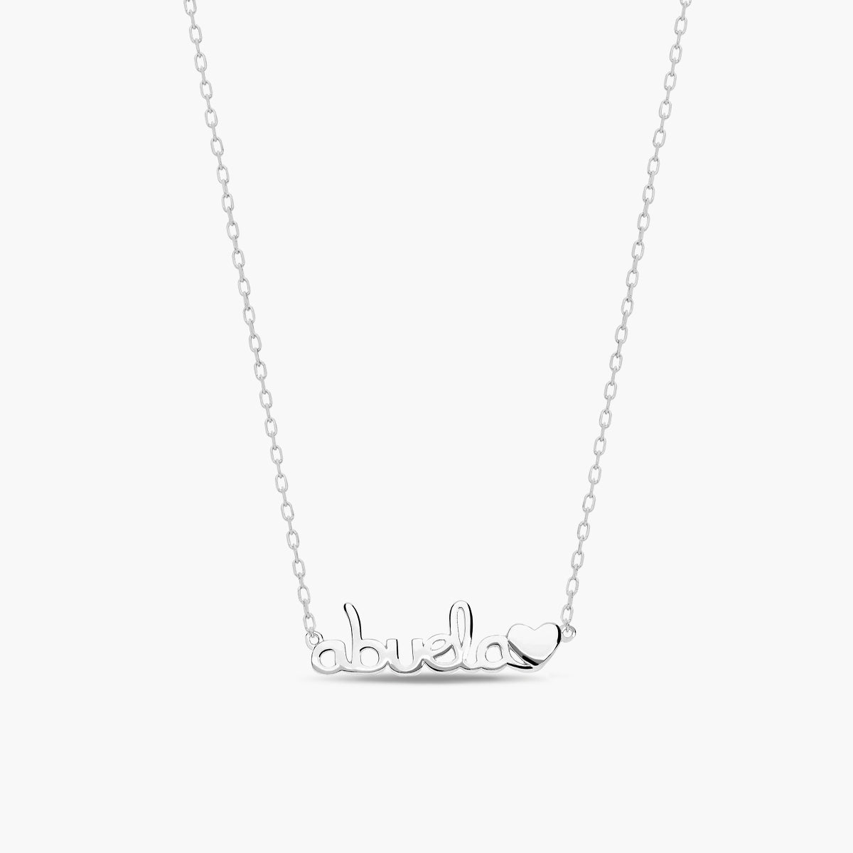 Collar de plata 1ª ley "Abuela" 30 mm