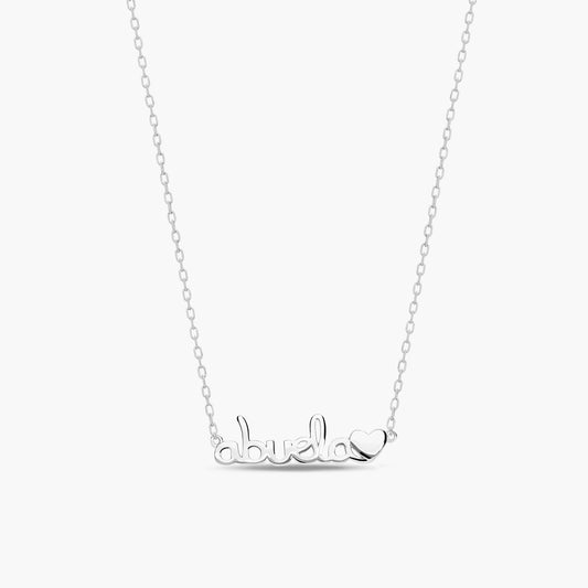 Collar de plata 1ª ley "Abuela" 30 mm