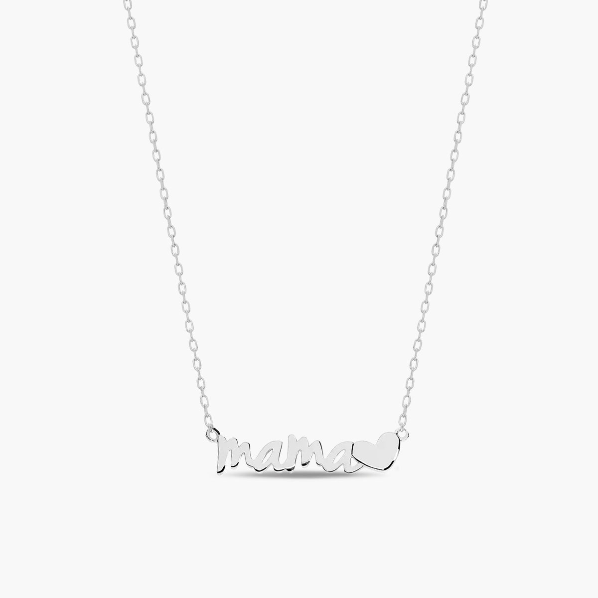 Collar de plata 1ª ley "Mamá" 27 mm