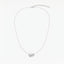 Collar de plata 1ª ley topacio blanco 17x11 mm BLOWN