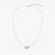 Collar de plata 1ª ley topacio blanco 17x11 mm BLOWN