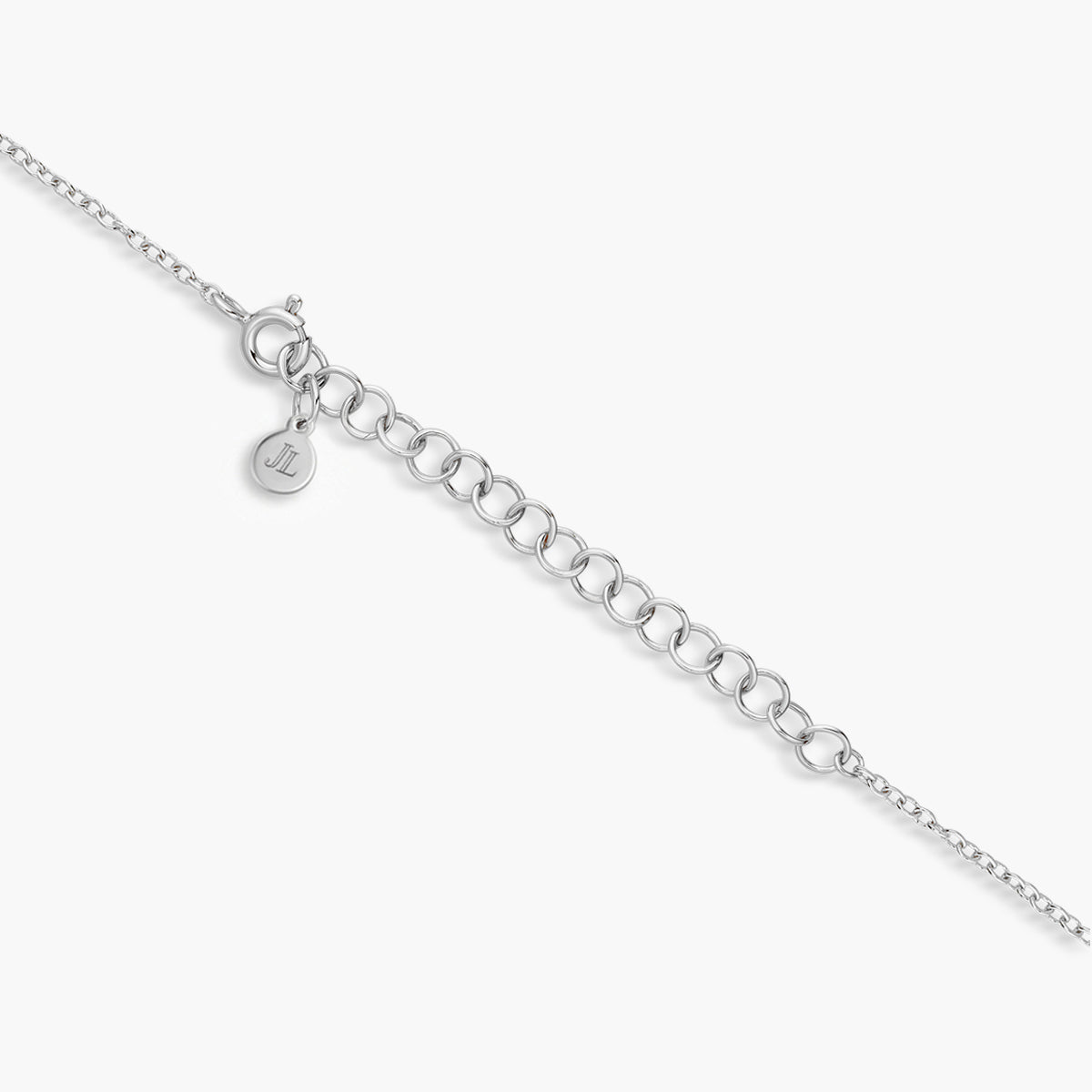 Collar de plata 1ª ley colgantes topacio blanco 40-45 cm BLOWN