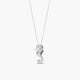Collar caballito de mar de plata 1ª ley circonitas 17 mm