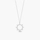 Collar sol de plata 1ª ley circonitas 17 mm
