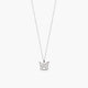 Collar mariposa de plata 1ª ley circonitas 6 mm