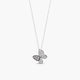 Collar mariposa de plata 1ª ley circonitas 11 mm