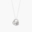 Collar corazón y perro de plata 1ª ley circonitas 20 mm