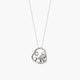 Collar corazón y perro de plata 1ª ley circonitas 20 mm