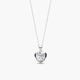 Collar corazón de plata 1ª ley circonitas 12 mm