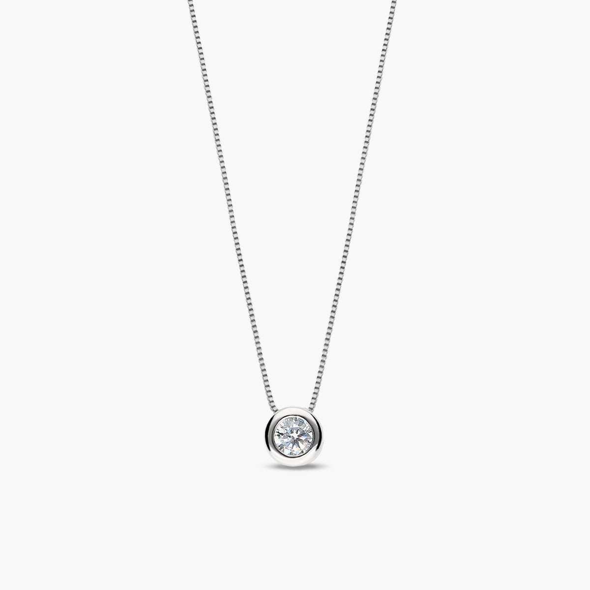 Collar de plata 1ª ley circonitas 4 mm