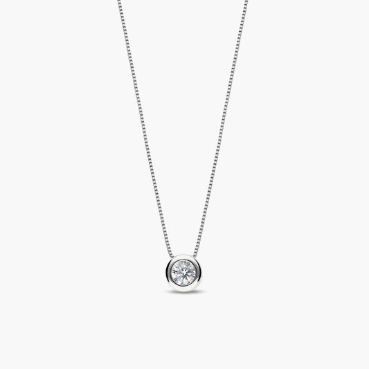 Collar de plata 1ª ley circonitas 4 mm