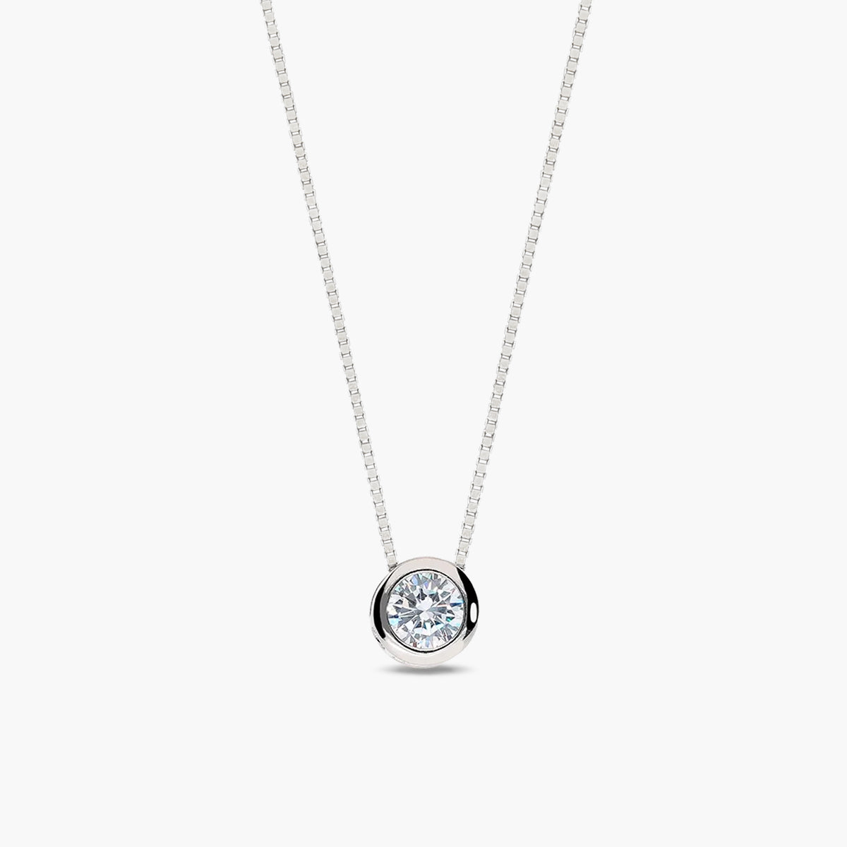 Collar de plata 1ª ley circonitas 7 mm