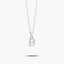 Collar de plata 1ª ley circonitas B SAY MY NAME
