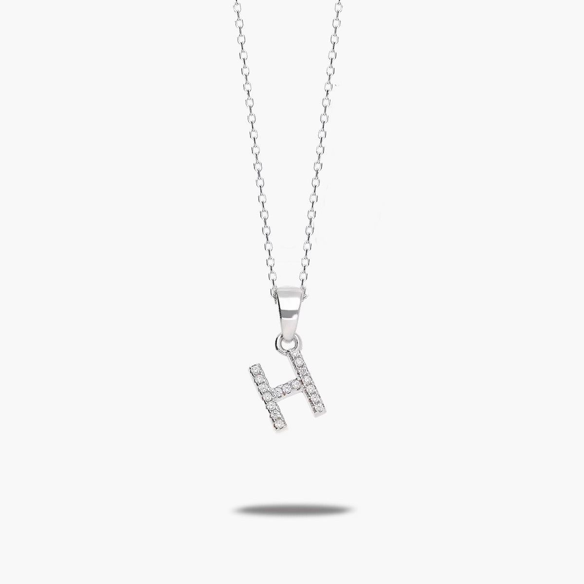 Collar de plata 1ª ley circonitas H SAY MY NAME