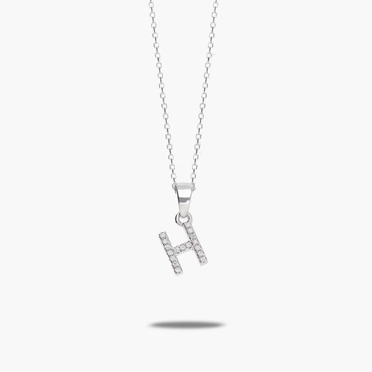 Collar de plata 1ª ley circonitas H SAY MY NAME