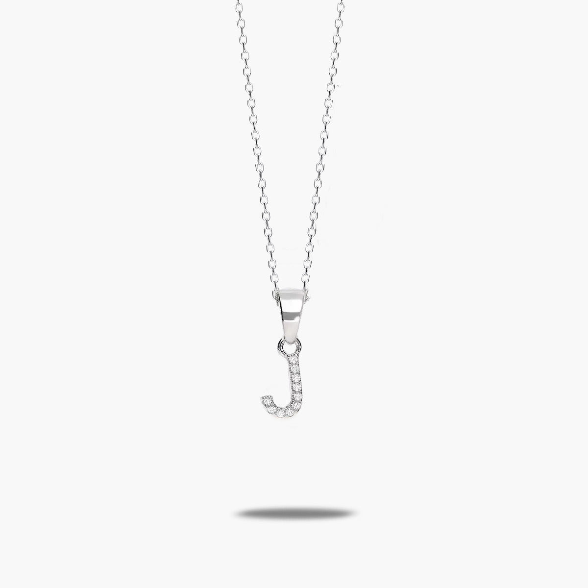 Collar de plata 1ª ley circonitas J SAY MY NAME
