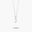 Collar de plata 1ª ley circonitas J SAY MY NAME