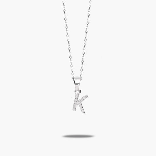 Collar de plata 1ª ley circonitas K SAY MY NAME