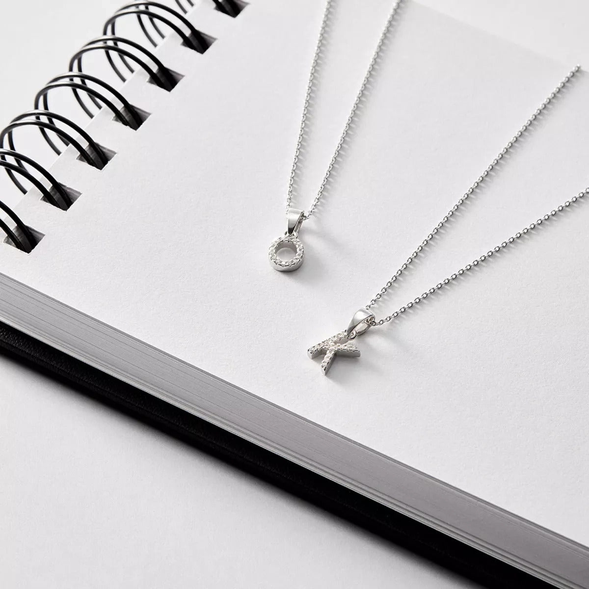 Collar de plata 1ª ley circonitas K SAY MY NAME