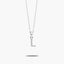 Collar de plata 1ª ley circonitas L SAY MY NAME