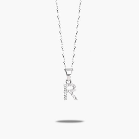Collar de plata 1ª ley circonitas R SAY MY NAME