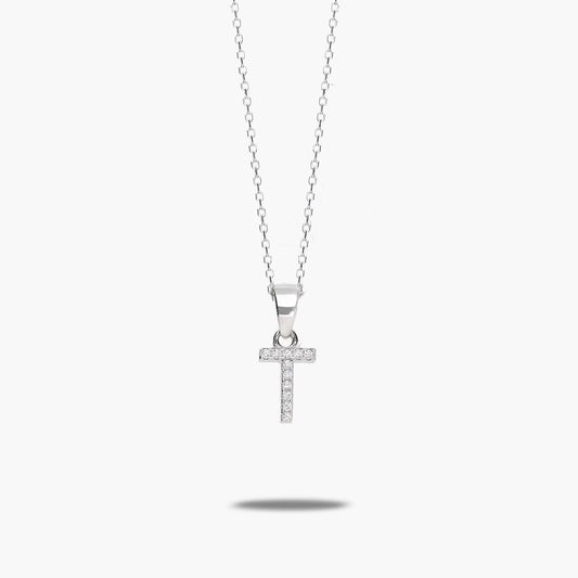 Collar de plata 1ª ley circonitas T SAY MY NAME