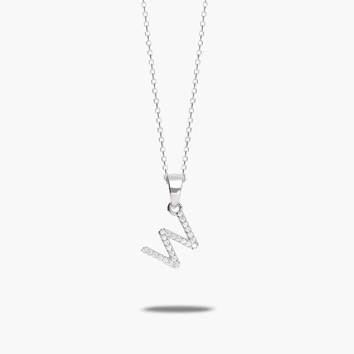 Collar de plata 1ª ley circonitas W SAY MY NAME