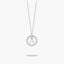 Collar de plata 1ª ley circonitas A ALPHABET SILVER