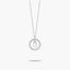 Collar de plata 1ª ley circonitas B ALPHABET SILVER