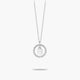 Collar de plata 1ª ley circonitas B ALPHABET SILVER