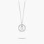 Collar de plata 1ª ley circonitas E ALPHABET SILVER