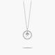 Collar de plata 1ª ley circonitas F ALPHABET SILVER