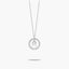Collar de plata 1ª ley circonitas H ALPHABET SILVER