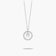Collar de plata 1ª ley circonitas H ALPHABET SILVER