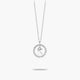 Collar de plata 1ª ley circonitas K ALPHABET SILVER
