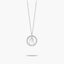 Collar de plata 1ª ley circonitas M ALPHABET SILVER