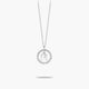 Collar de plata 1ª ley circonitas M ALPHABET SILVER