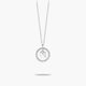 Collar de plata 1ª ley circonitas N ALPHABET SILVER
