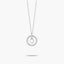 Collar de plata 1ª ley circonitas O ALPHABET SILVER