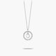 Collar de plata 1ª ley circonitas O ALPHABET SILVER
