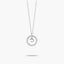 Collar de plata 1ª ley circonitas P ALPHABET SILVER