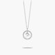 Collar de plata 1ª ley circonitas P ALPHABET SILVER