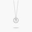 Collar de plata 1ª ley circonitas R ALPHABET SILVER
