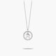 Collar de plata 1ª ley circonitas R ALPHABET SILVER