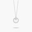 Collar de plata 1ª ley circonitas T ALPHABET SILVER