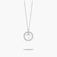 Collar de plata 1ª ley circonitas T ALPHABET SILVER
